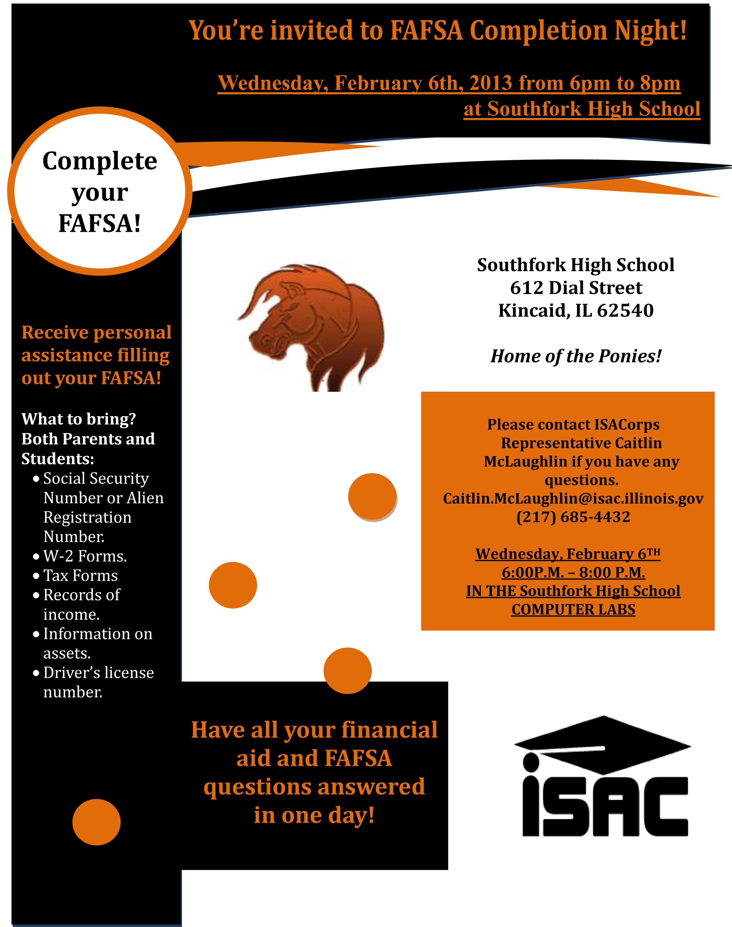 South Fork School District 14 FAFSA Completion Night